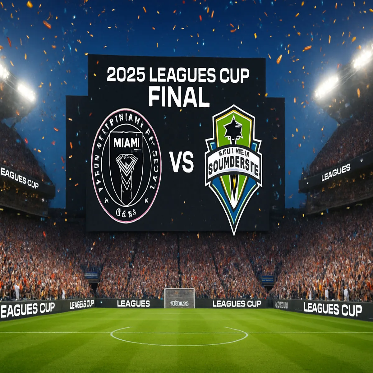 Inter Miami vs Seattle Sounders football match stadium
