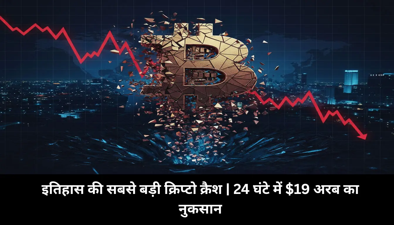 इतिहास की सबसे बड़ी क्रिप्टो क्रैश | 24 घंटे में $19 अरब का नुकसान