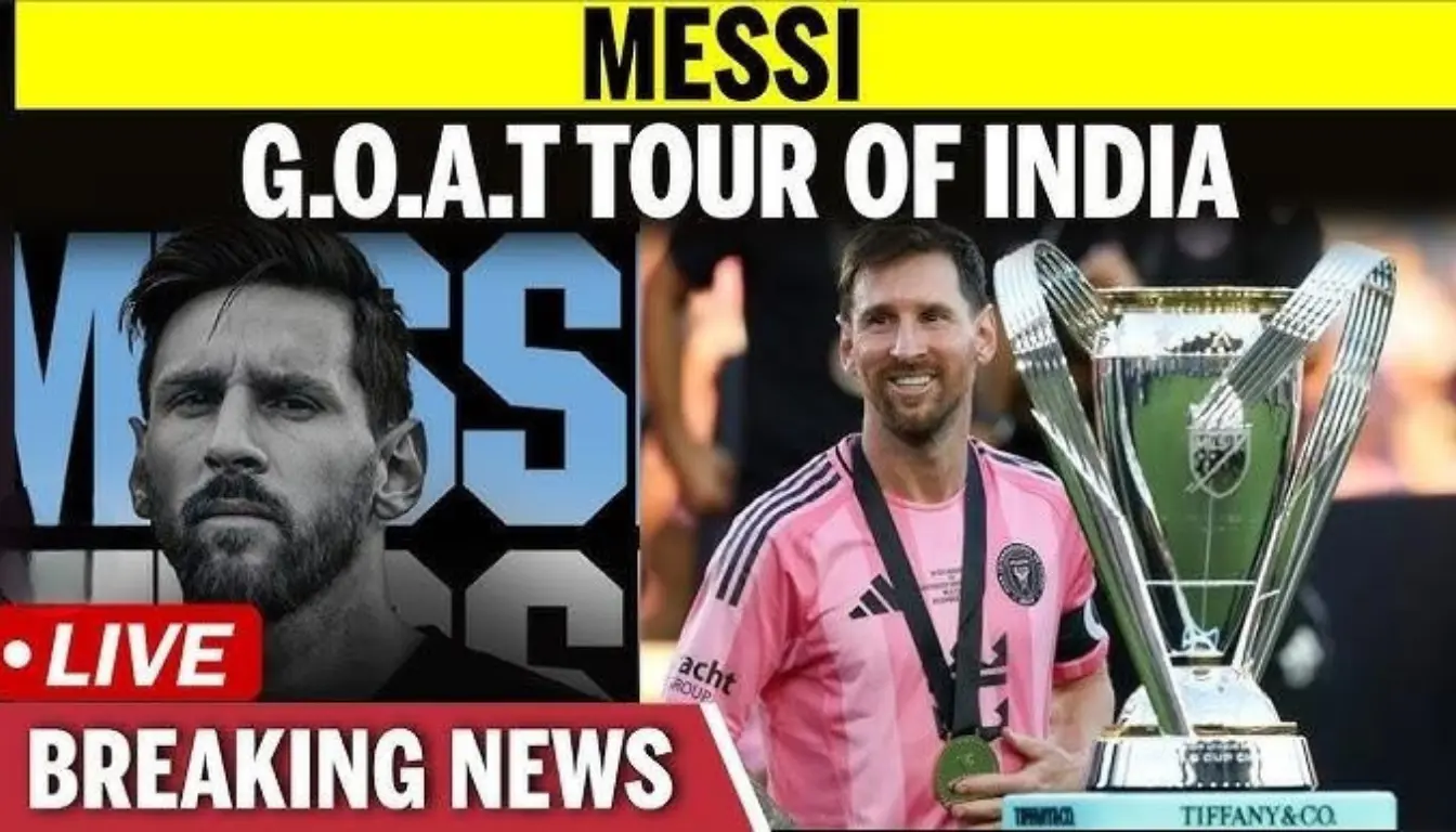 Latest news. Lionel Messi Visit Kolkata in India. GOAT Tour 2025